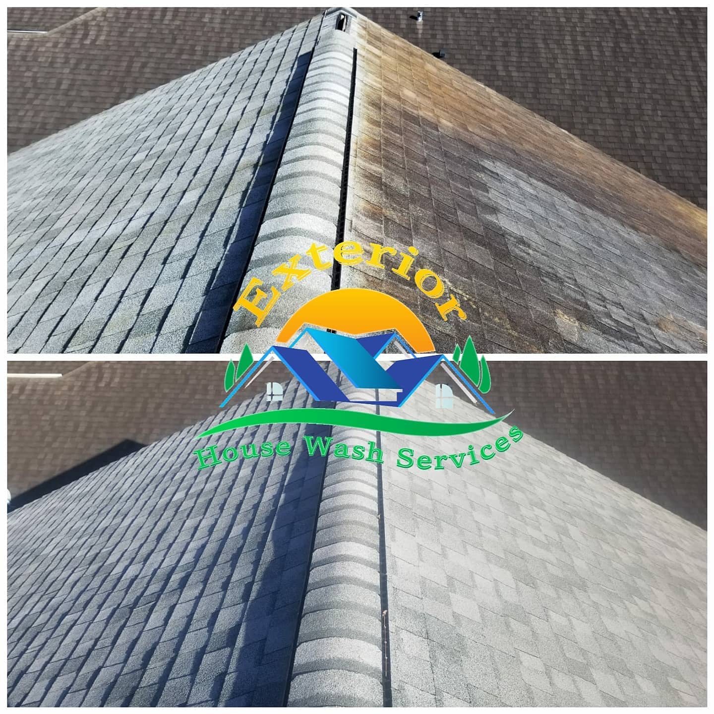 Picture of roof stain wash